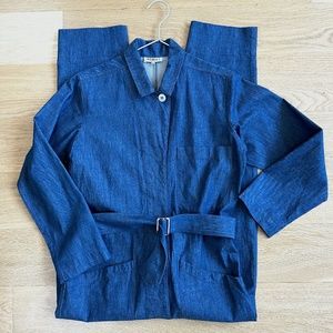 Horses Atelier denim belted field suit size 2